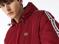 Мужская влагоотталкивающая куртка lacoste с капюшоном, фотография 3