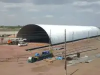 Строительство бескаркасных ангаров