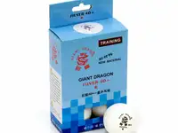 Мячи dragon training silver 1* new (6 шт, бел.) в коробке