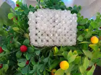 Эксклюзивная мини сумка ручной работы Нежно-Белый цвет