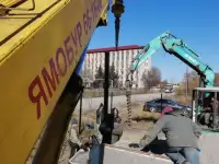 Бурение, закрутка свай