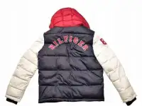 Мужская нейлоновая  куртка с капюшоном Tommy Hilfiger - Navy/White/Red - M, фотография 4