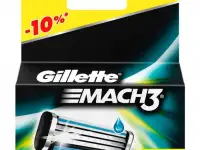 Лезвия Gillette Mach3 и Mach3 Turbo по 4, 8 шт