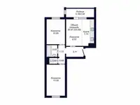 Квартира, 53,55 м², 7 эт., Калининский, Краснопольский пр-кт, 24, фотография 9
