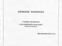 Разработка стандарта организации