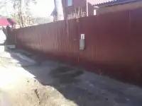 монтаж забора-ворот из профнастила  штакетника  рабицы