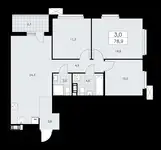 Продам 3 комнатную квартиру