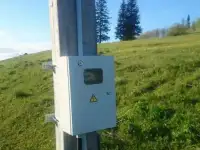 Подключение к электричеству,установка опор лэп