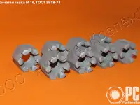 Купить гайку М16 ГОСТ 5918-73 оптом от производителя, фотография 2
