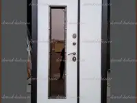 Входная дверь ДЖУЛИЯ 1100 х 2050 Антик медь  Белёный дуб со стеклом 94 мм Россия, фотография 3