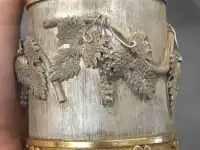 серебряная кружка для вина, серебро 925 проба, авторская работа, Армения  вес 602 гр