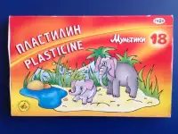 Пластилин детский 18 цветов Гамма новый