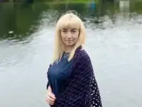 Кашемировая шаль, шаль ручной работы