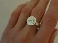 Кольцо серебряное 