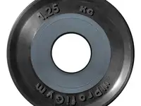 Диск profigym обрезиненный черный d=50(1.25 кг)