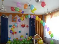оформление шарами, геливые шары, воздушные шары, фотография 3