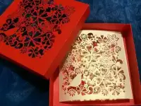Ажурные приглашения на свадьбу, поздравительные открытки. На заказ