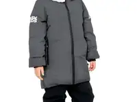 Пуховик bask kids titania v2 серый 98