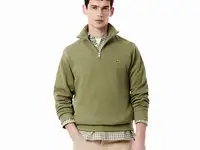 Мужская толстовка lacoste на молнии с высоким воротом