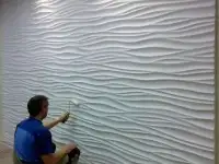 Гипсовая 3D панель(Волна Атлантика), фотография 3