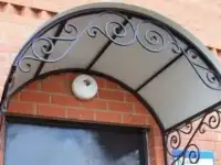Козырьки над входом кованые, фотография 4