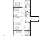 Продается 3-комн. квартира 97 м2 в новостройке