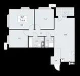 Продам 3 комнатную квартиру