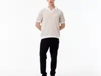Мужское трикотажное поло lacoste из смеси органического хлопка и льна, фотография 4