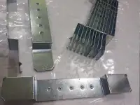 Закладная Крепеж Скоба 20x3см Сталь Хром, фотография 3