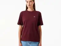 Женская футболка lacoste loose fit из мягкого хлопка
