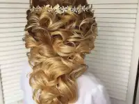 Укладка волос, прически
