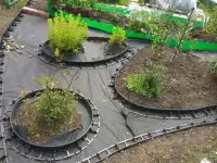 Садовый пластиковый бордюр Геоборд для дорожек и клумб