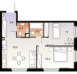 Продам 2 комнатную квартиру