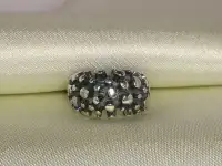 Необычное серебряное кольцо