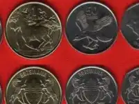 Государства Ботсвана монеты с животными