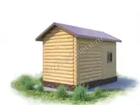 Баня 3×3 # каркасный предбанник №2 # с печью, фотография 2