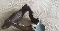 Ручка для старого самовара металл  дерево состояние хорошее на фото крепится на болтах, фотография 2