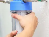 Установка фильтров воды грубой очистки
