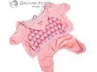 Костюм ForMyDogs Снежинки велюровый