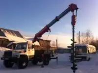 Услуги (аренда) ямобура вездехода Урал, ГАЗ 3308