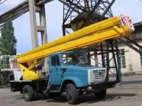 Услуги автовышки обычной с высотой стрелы 22 м.
