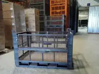 Тара металлическая с откидными полубортами