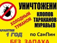 Уничтожение Запаха мочи, табака, гари..