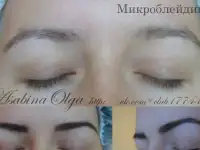 Микроблейдинг бровей, окрашивание, фотография 2
