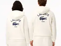Хлопковая толстовка lacoste unisex с капюшоном, фотография 2