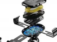 Автомобильный держатель с беспроводной зарядкой Baseus-Black, фотография 6