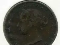 Монета острова Джерси 1866г, фотография 2