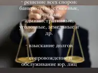 Адвокат окажет юридические услуги добросовестно и качественно,по всем спорам, фотография 2