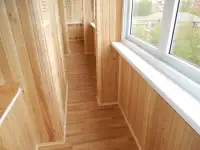 Отделка и утепление балконов. Пол потолок стены. Красноярск.