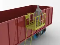 Площадка подвесная для полувагонов-производство